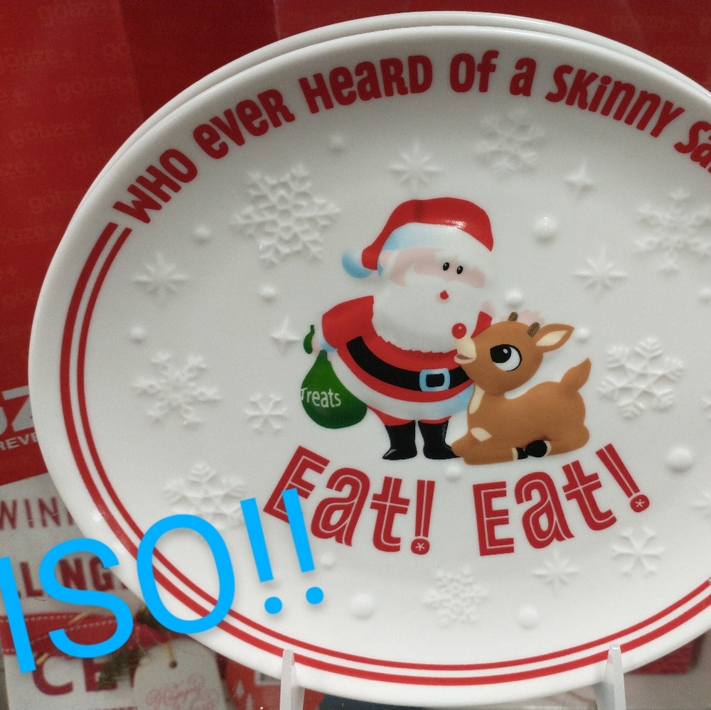 Rudolph Christmas Cookie Plate